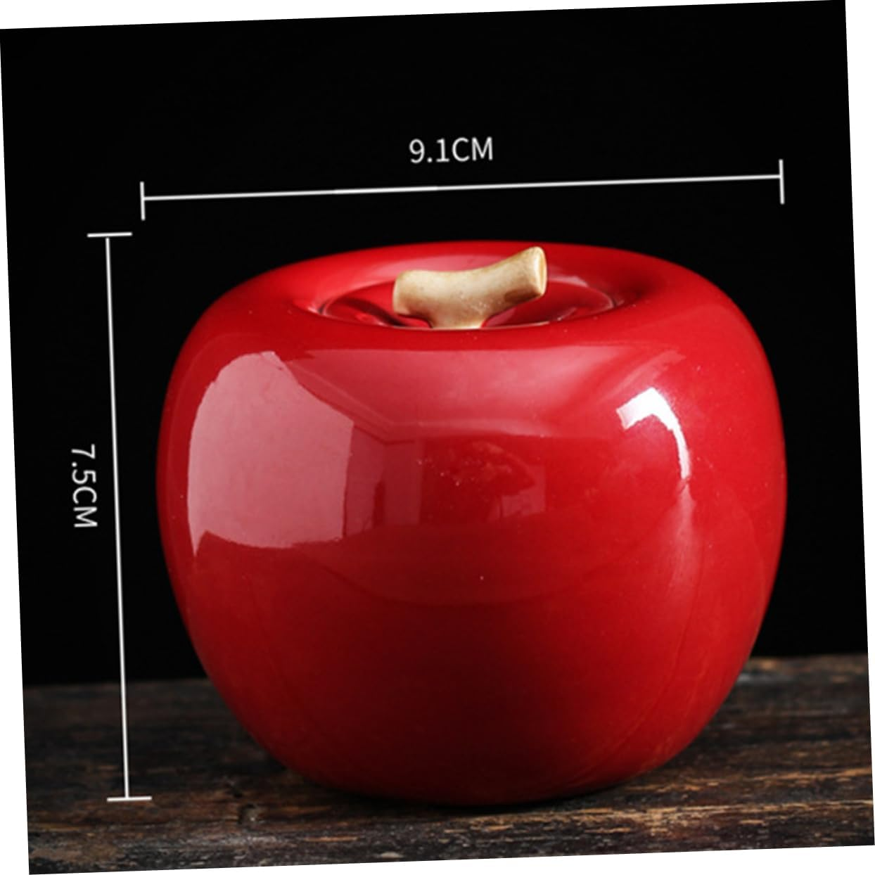 Ceramic Apple Tea Can Tea Canisters for Storage for Restaurant Home Use Containers Sealing Function image number 2