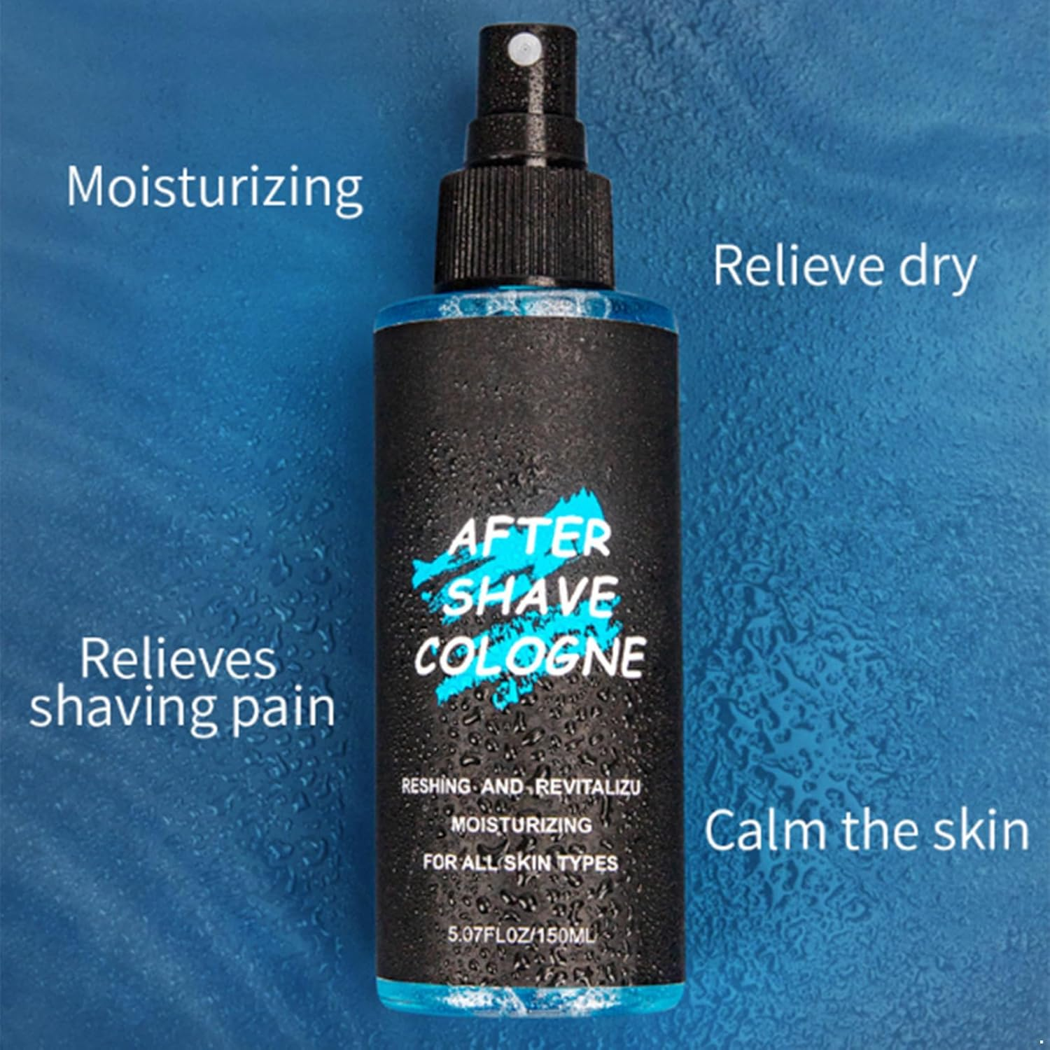 Moggemol Post Shave Facial Toner for Men, 150Ml Calming Spray with Oil Control and Dryness Relief Black One Size image number 1