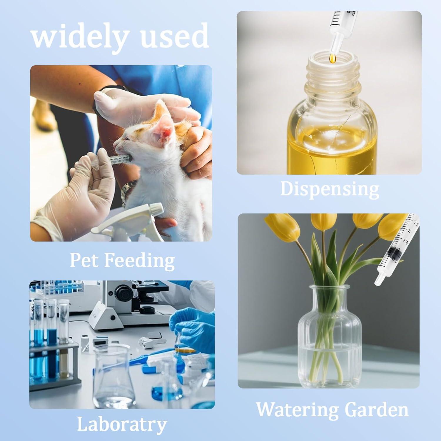 30Pcs Syringes, 3Mlplastic Syringe Individually Sealed, Liquid Measuring Syringe Tool, with Measurement, for Feeding Pets, Scientific Laboratories, Measuring Liquids, Oil or Glue Applicants image number 2