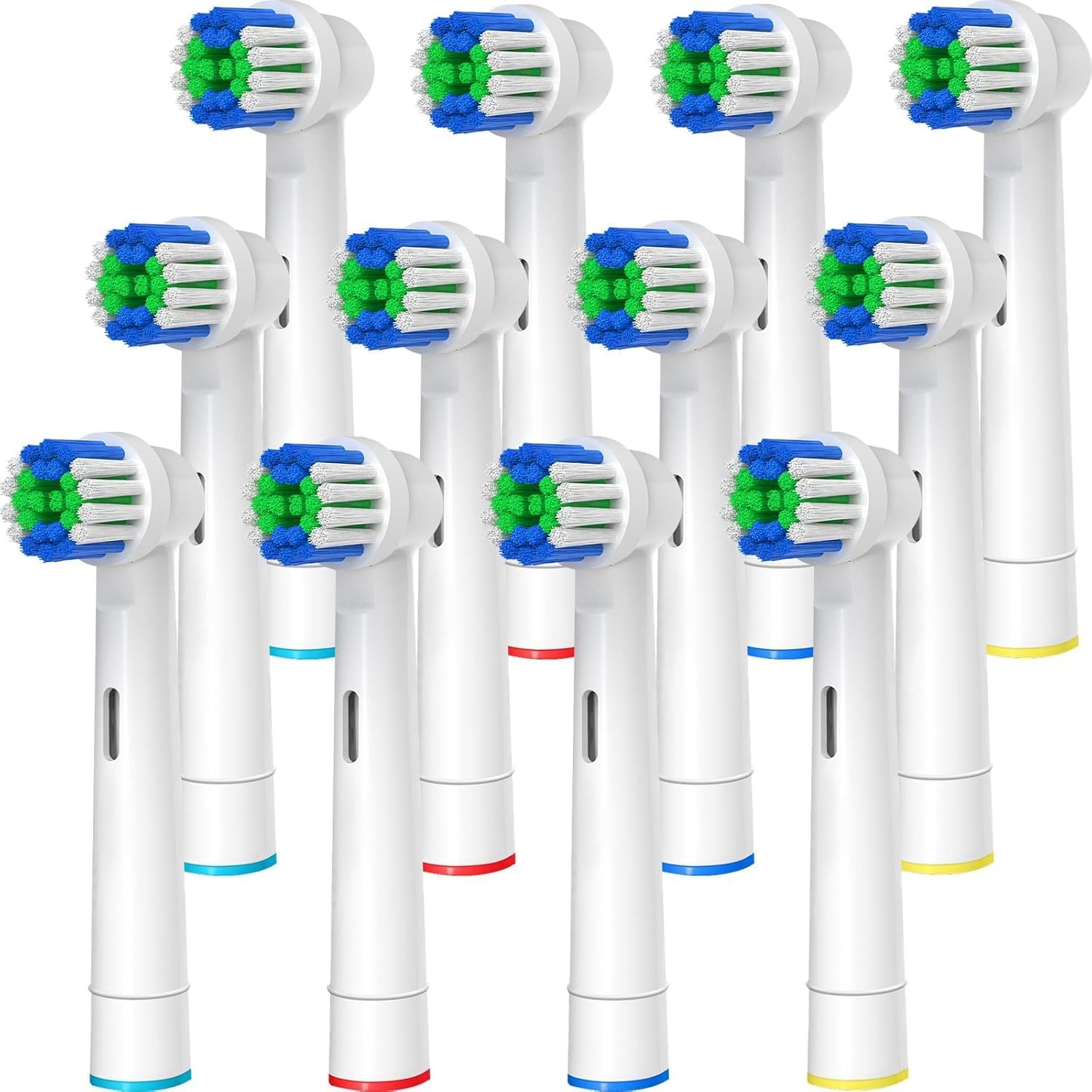 Replacement Toothbrush Heads Compatible with Oral B Braun, 12 Pcs Professional Electric Toothbrush Brush Heads Compatible with Oral B Replacement Heads Refill 7000/Pro 1000/9600/500/3000 image number 1