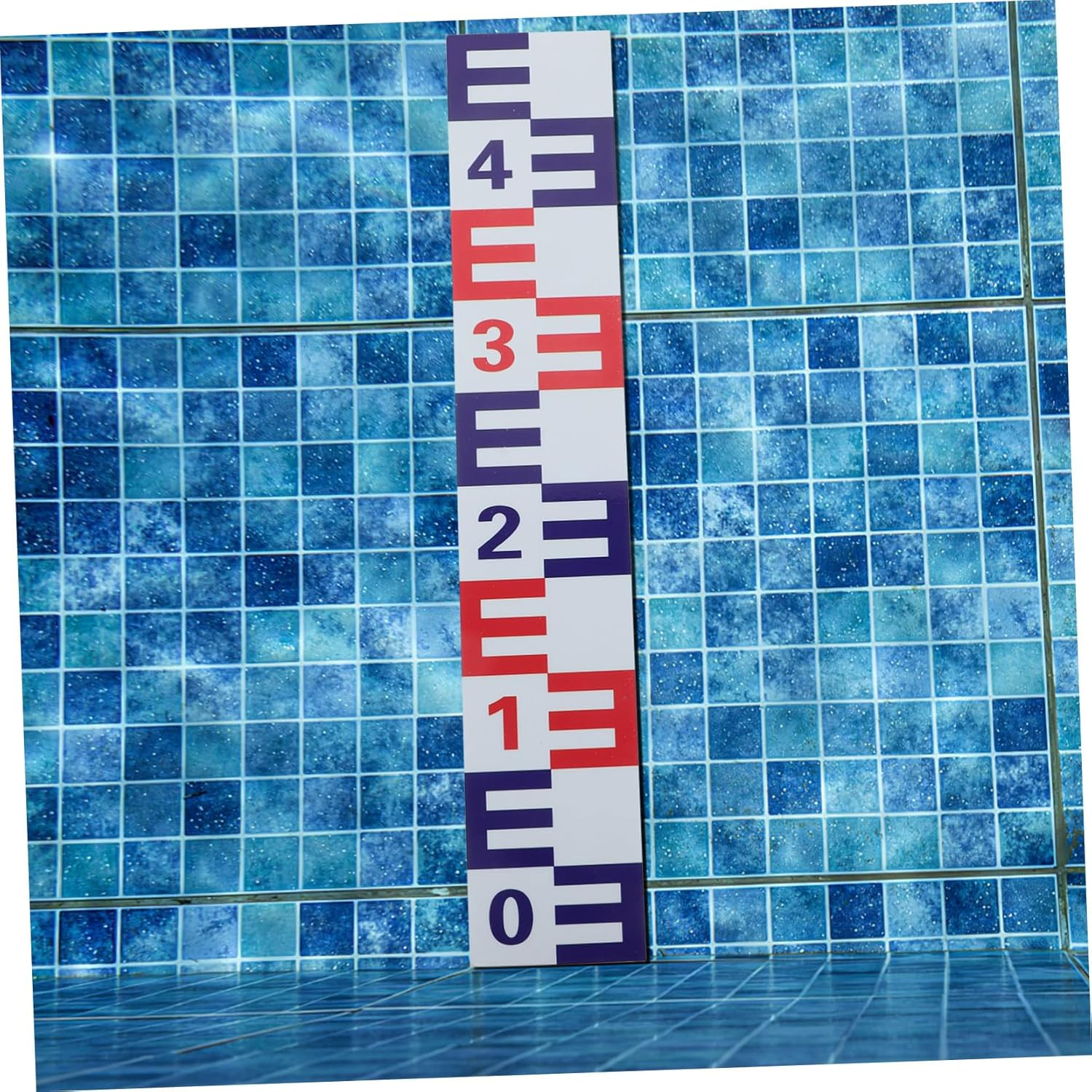 Abaodam Reflective Self-Adhesive Water Level Gauge Sticker Corrosion-Resistant Measuring Decal for Accurate Pool Depth and Garden Water Measurement