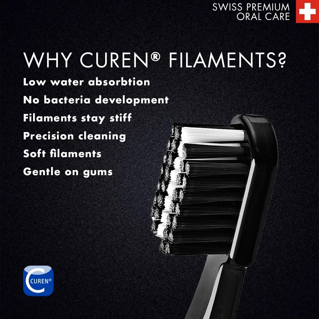 Curaprox Black Is White Toothbrush, Duo BLISTER, Black/Black image number 4