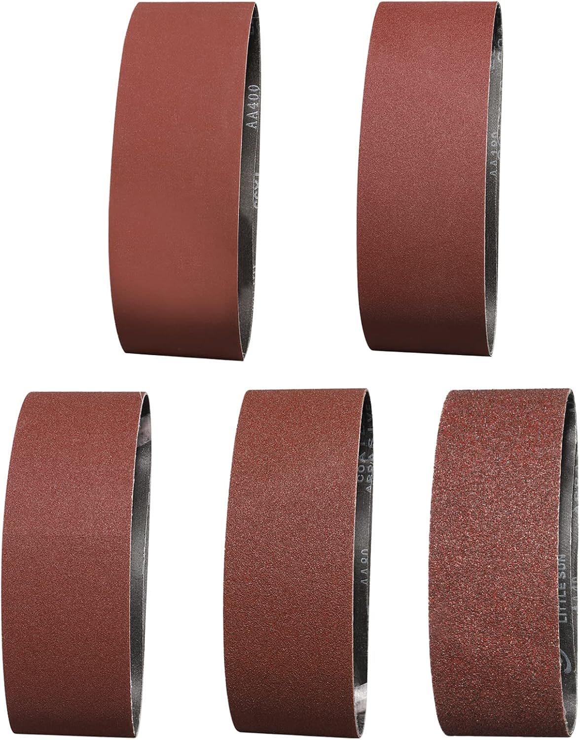 Sruhrak Sanding Belt, 40 X 303 Mm, Pack of 10, 2 X Grain 60/80/120/240/400 Sanding Belt Set, for Sanding, Filing, Sharpening and Rust Removal, Best for Wood image number 3