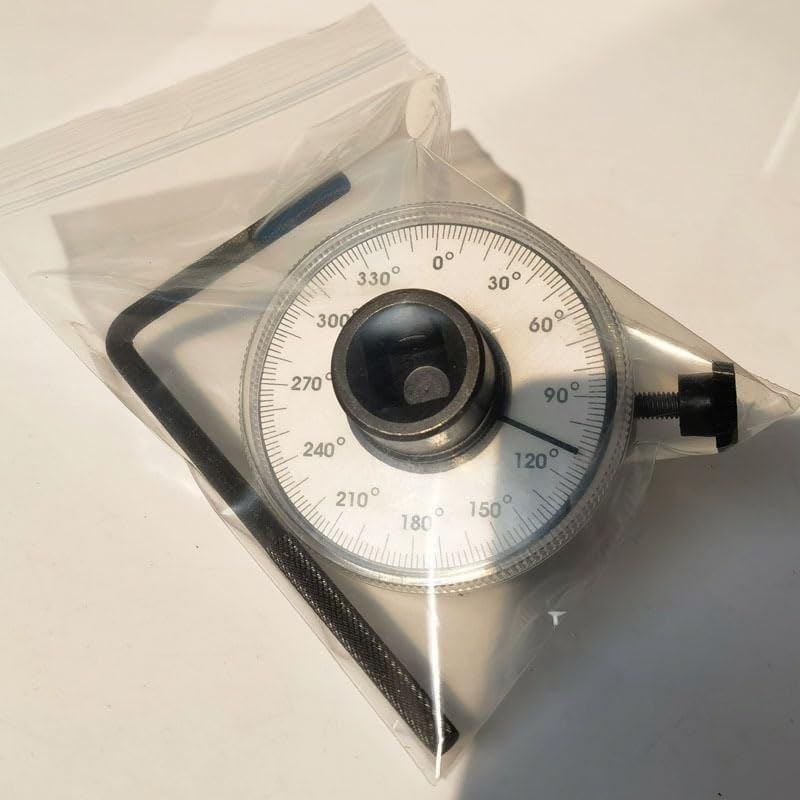 1/2 Inch Torque Wrench Angle Gauge Tool, 360&deg; Adjustable 1/2" Drive Torque Meter Wrench Set, Professional Measure Tool image number 5