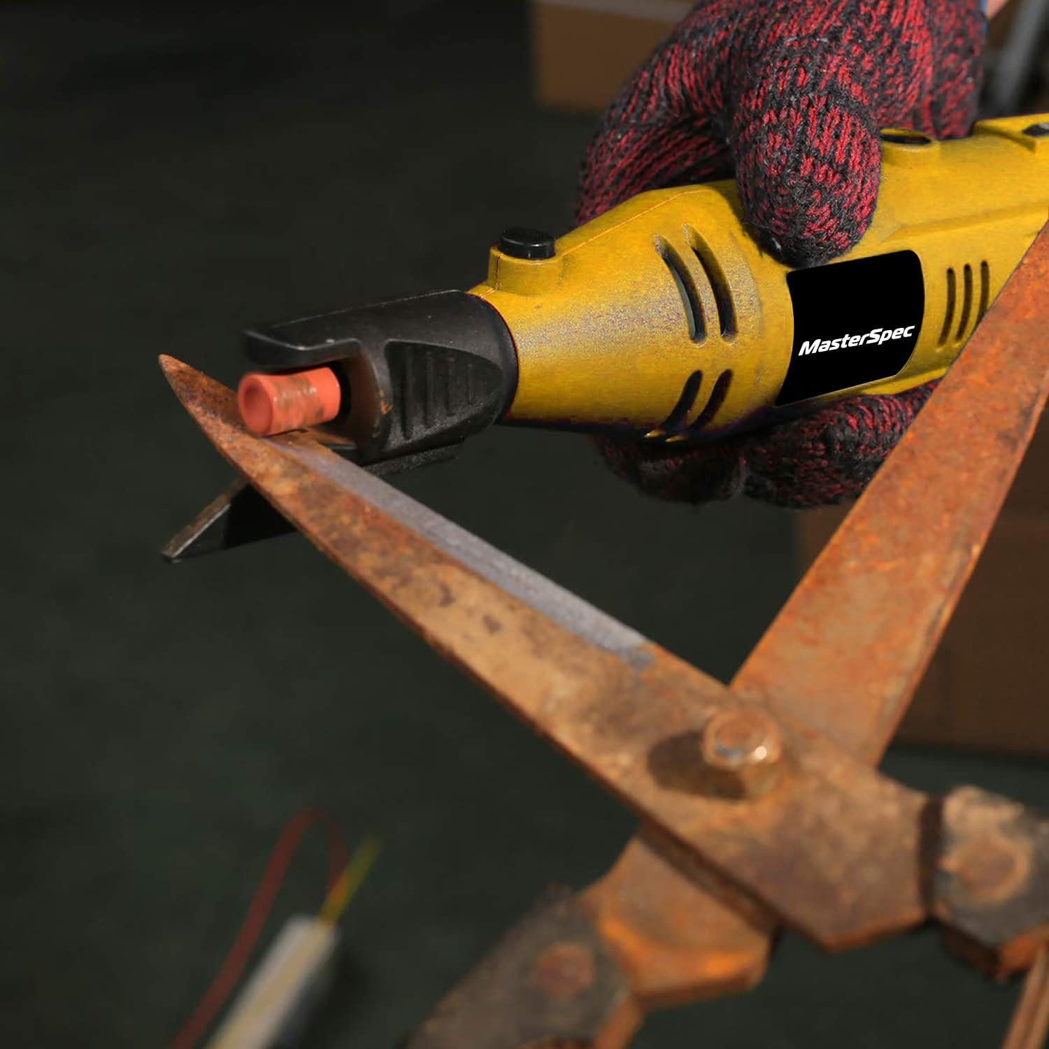 Masterspec Rotary Tool Kit Grinder Polisher Knife Chainsaw Sharpener Multi Acces image number 1