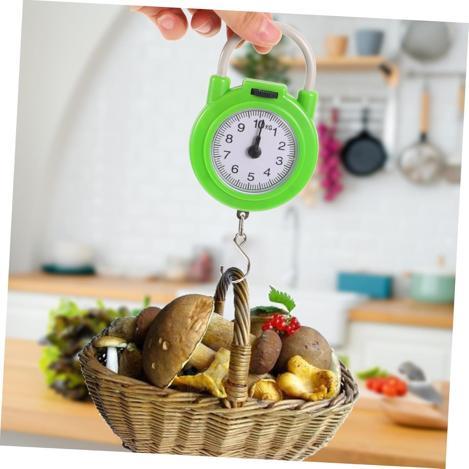 CIYODO Portable Spring Scale Small Manual Luggage Scale for Travel Hook for Checking Hand Luggage Weight image number 4