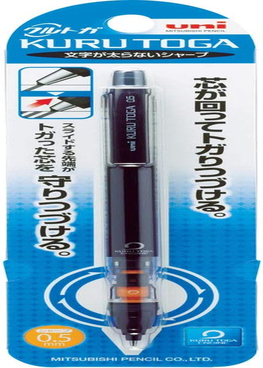Uni Mechanical Pencil Kurutoga Pipe Slide Model 0.5Mm, Black Body (M54521P.24) image number 4