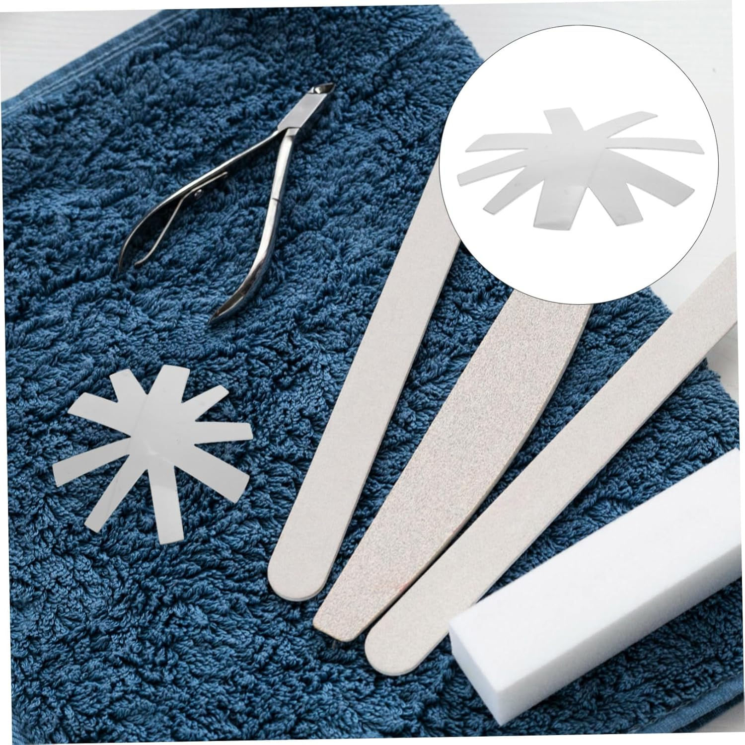 MERRYHAPY Nail Templates for French Manicure Nail Stencils Manicure Templates Precision Tool image number 5