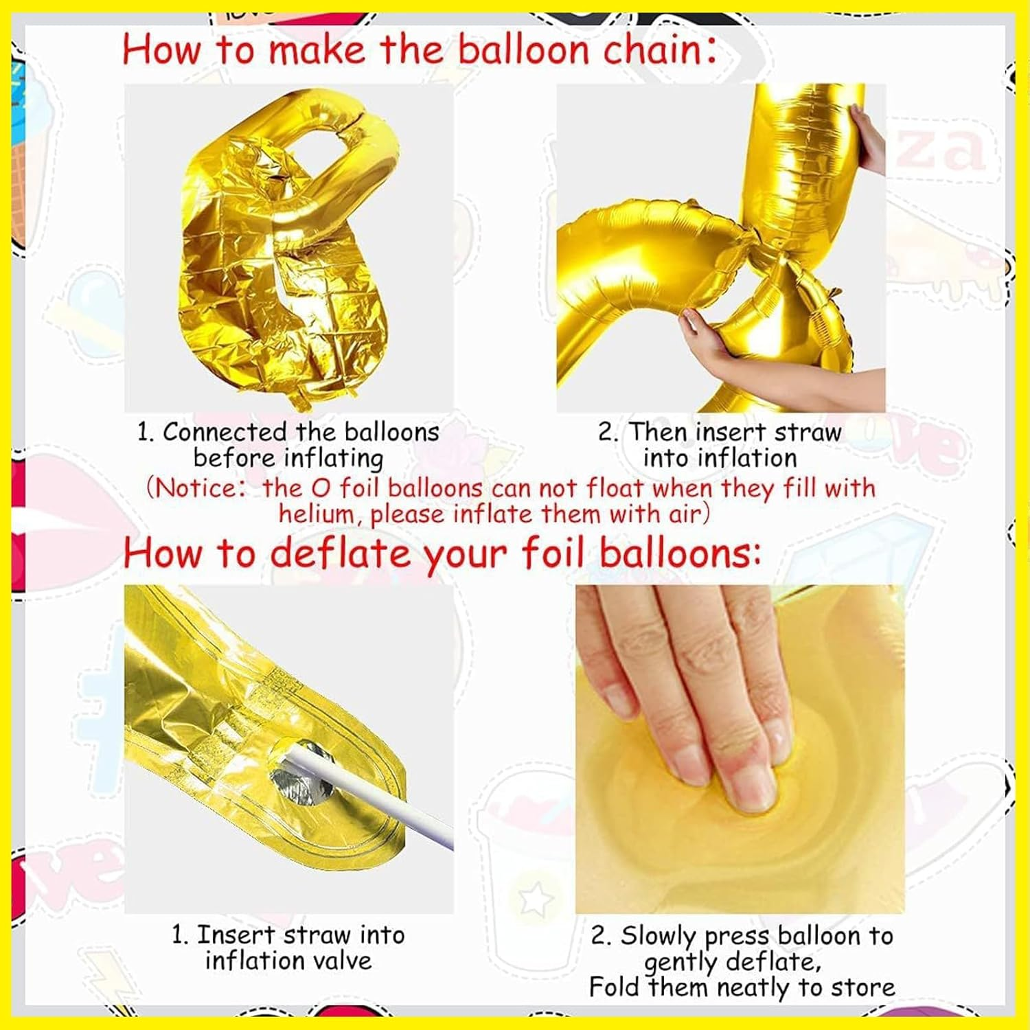 Kuskins 80S 90S Balloon Garland Arch Kit, 111Pcs Retro Music Themed Party Decorations, Radio Boom Box & Foil Balloons for 80S 90S Hip Hop Birthday, Balloon Arch Kit, Nostalgic Theme Party Supplies image number 4