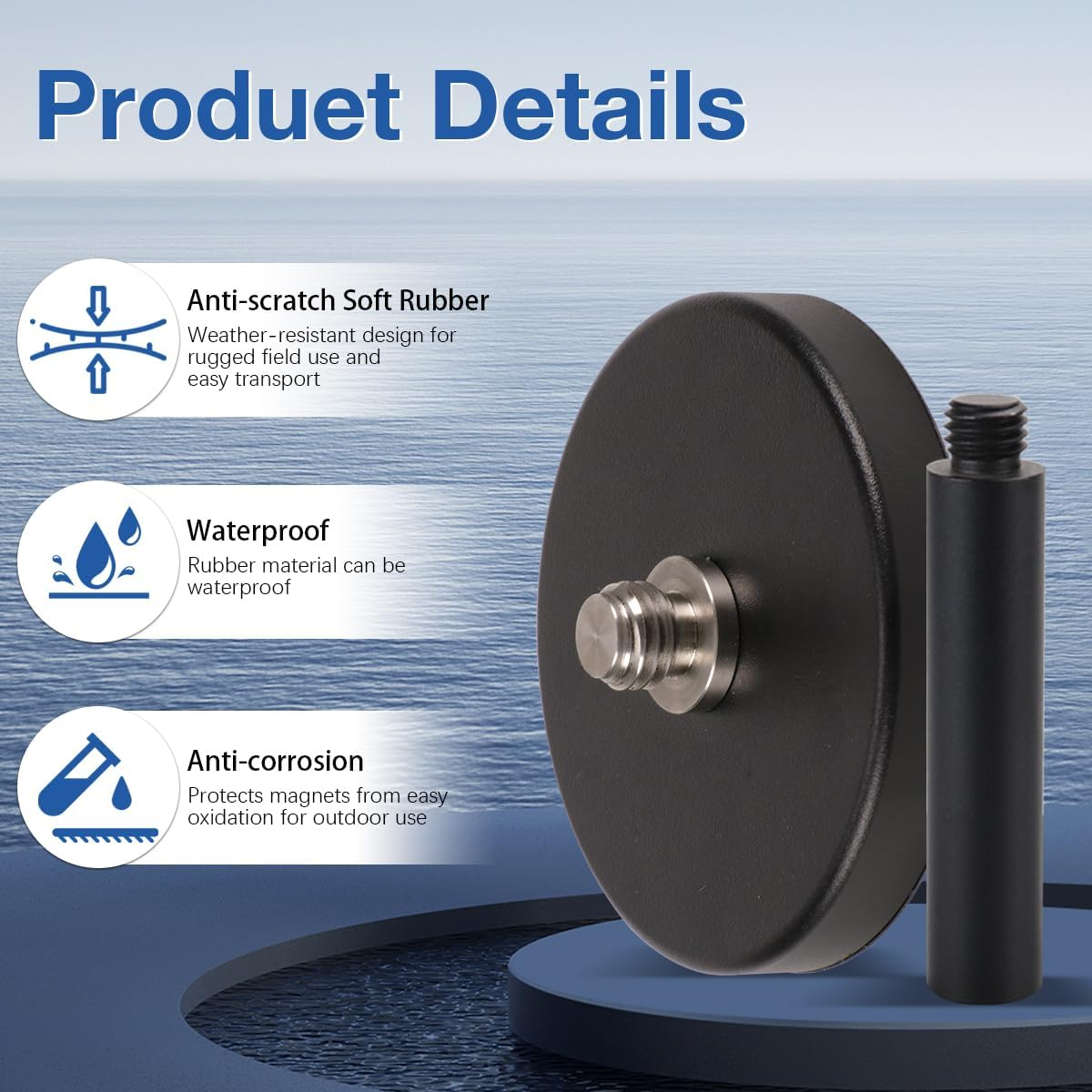 Survey Base for GNSS Accessory Magnetic Mount of GNSS Antennas image number 3