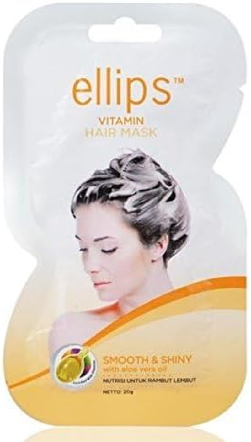 Ellips Hair Mask - Smooth & Shiny, 20 Gramme (Pack of 4)