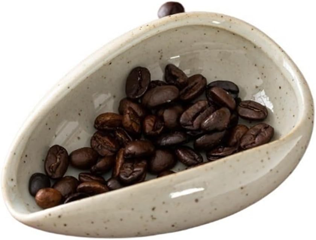 Coffee Beans Dosing Cup Trays Pottery Tea Separator Vessel Ceramic Measure Ware Espresso Bean Scoop Shovel Accessories ﻿(Type S)