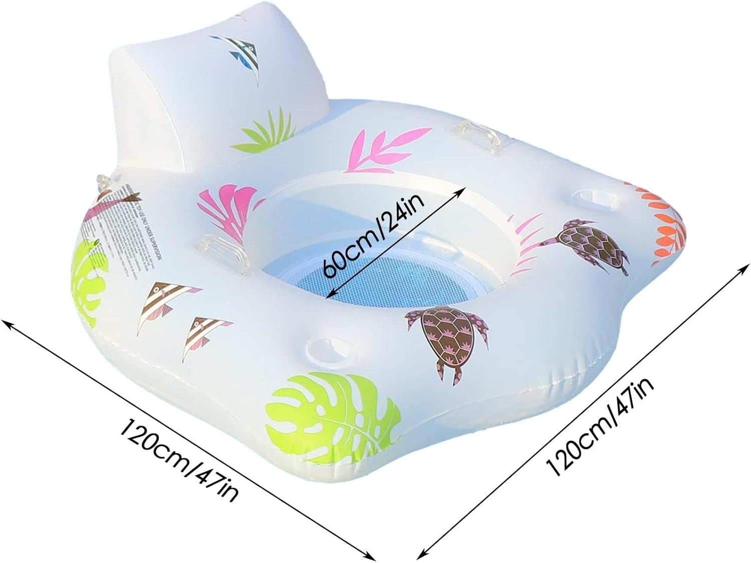 Pool Air Bed | Floating Pool Mattress | Inflatable Swimming Pool Lounger | Perfect for Individuals or Families Looking to Unwind and Soak up the Sun Warm Summer Days image number 3