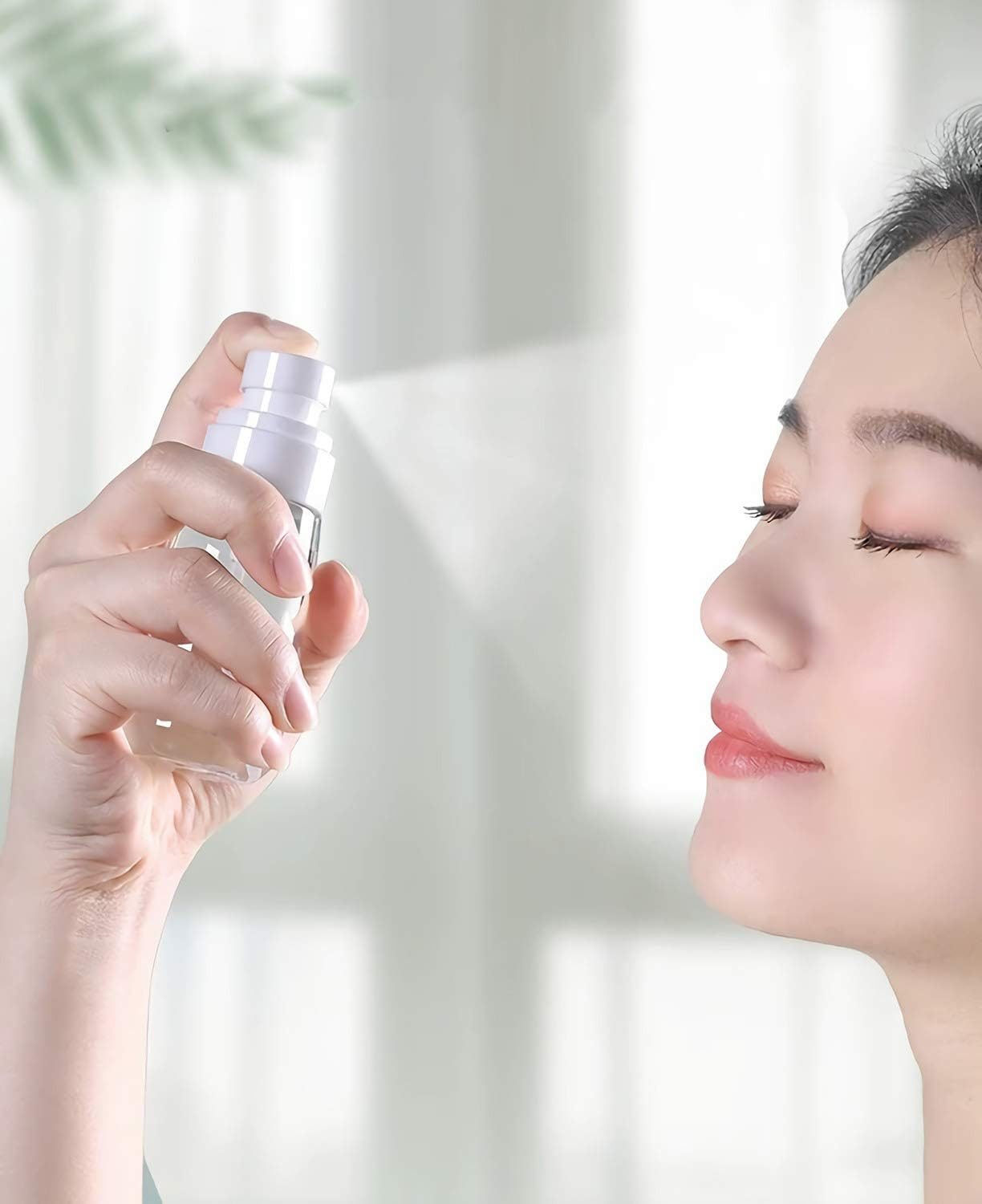 Small Spray Bottle 60 Ml, 3Pack Fine Mist Mini Spray Bottles for Travel, with Funnel, Pink, Clear, Blue, Leak Proof & BPA Free image number 1