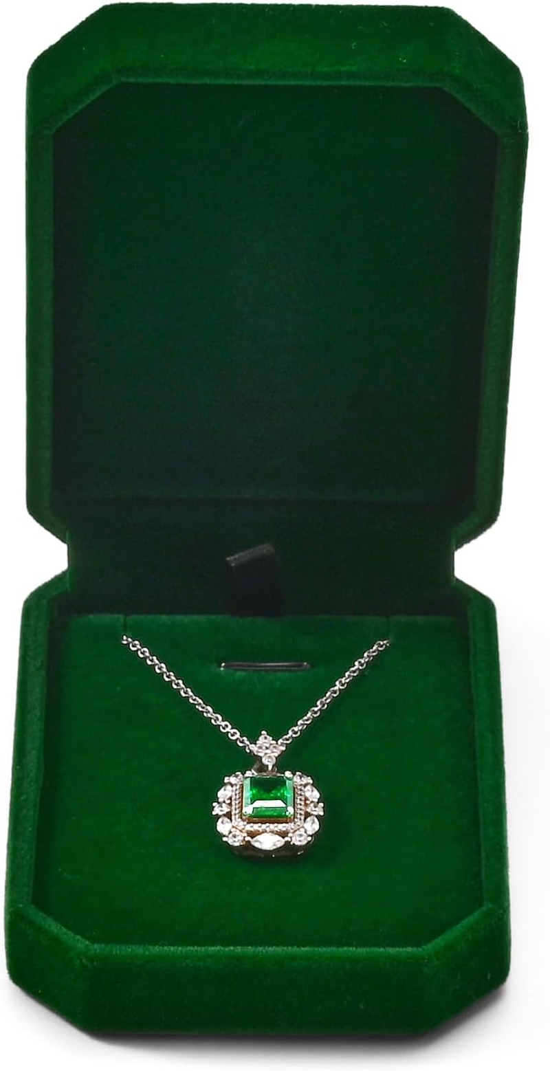 Oirlv Luxury Velvet Necklace Box for Storage & Gifting Elegant Necklace Case with Velvet Lining Perfect for Jewellery Organisation, Valentines & Anniversaries image number 5