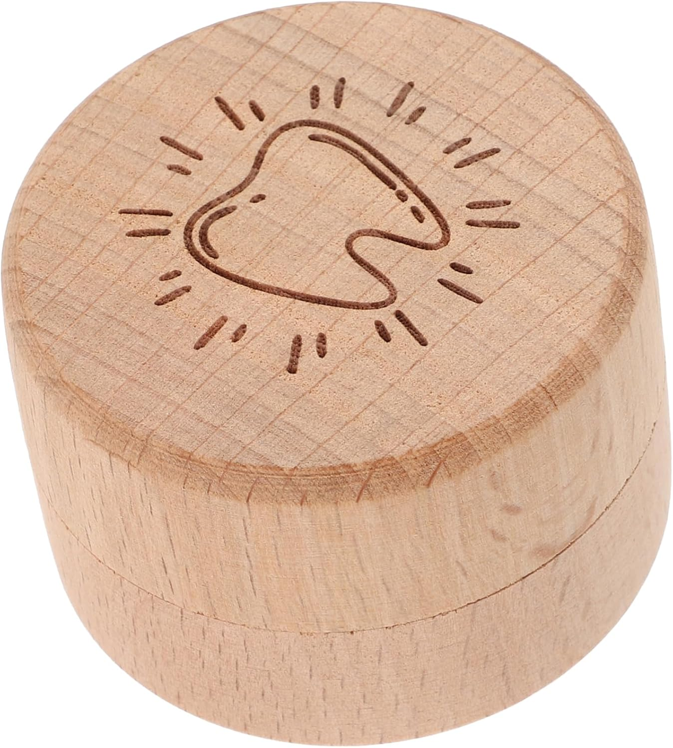 Wooden Deciduous Tooth Box First Tooth Box Boys and Girls Storage Case Organizer for Lost Keepsake Shower image number 4