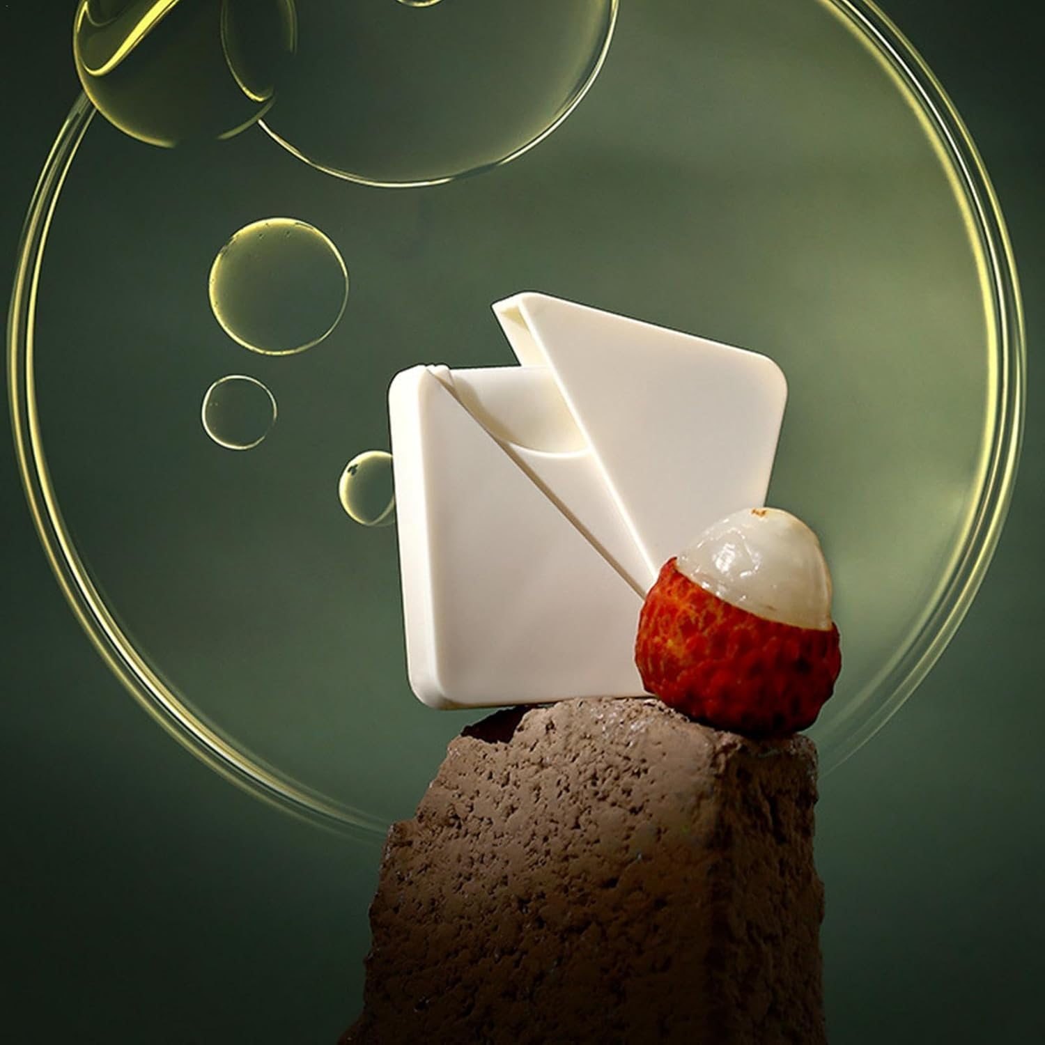 Jiimhte Bath Soap Sheets | Hand Fruit Fragrances Soap Sheets with Lanyard - 50 Sheets of Rich Foam Soap Tablets, Dissolvable and Portable Hand Soap for Indoor and Outdoor - Litchi image number 5