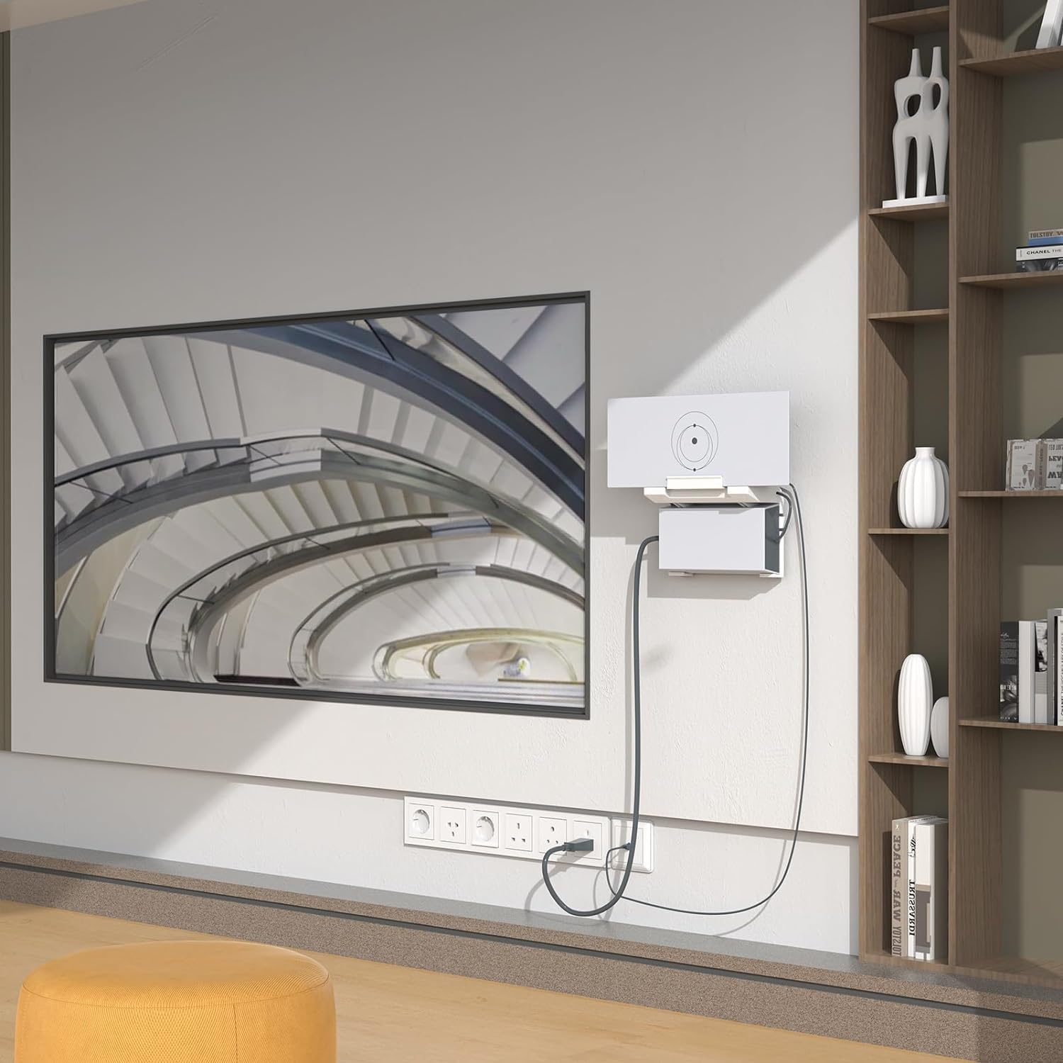 Router Mount for Starlink Gen 3-2 in 1 Fit Starlink V3 Router Wall Mount & Star Link Gen 3 Power Supply Mounting Kit for Starlink Gen3 Standard image number 5