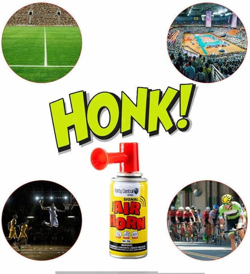 Leona Co 3Pcs Air Horn for Parties, Birthdays, Special Events, Sports, Safety, Games, Camping, Graduation, Boating, and More