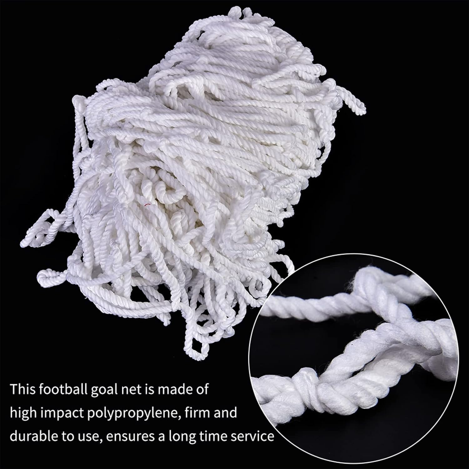3X2M Football and Soccer Goal Net Made with Highimpact Polypropylene Fiber Ideal for Sports Matches and Training, #905 image number 2