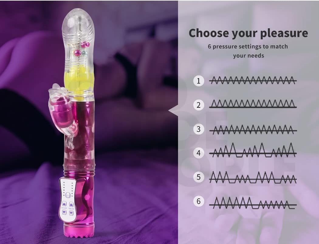 Urway Rabbit Vibrator Masturbator Thrusting Rotation Adult Massage Women Sex Toy image number 2