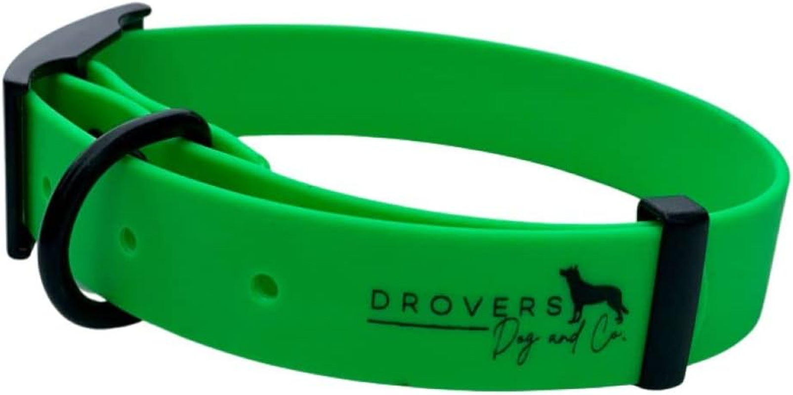 DROVERS Dog and Co Super Tuff Collars - Green - Stink Proof - Maximum Strength - Easy Clean (Small) image number 4