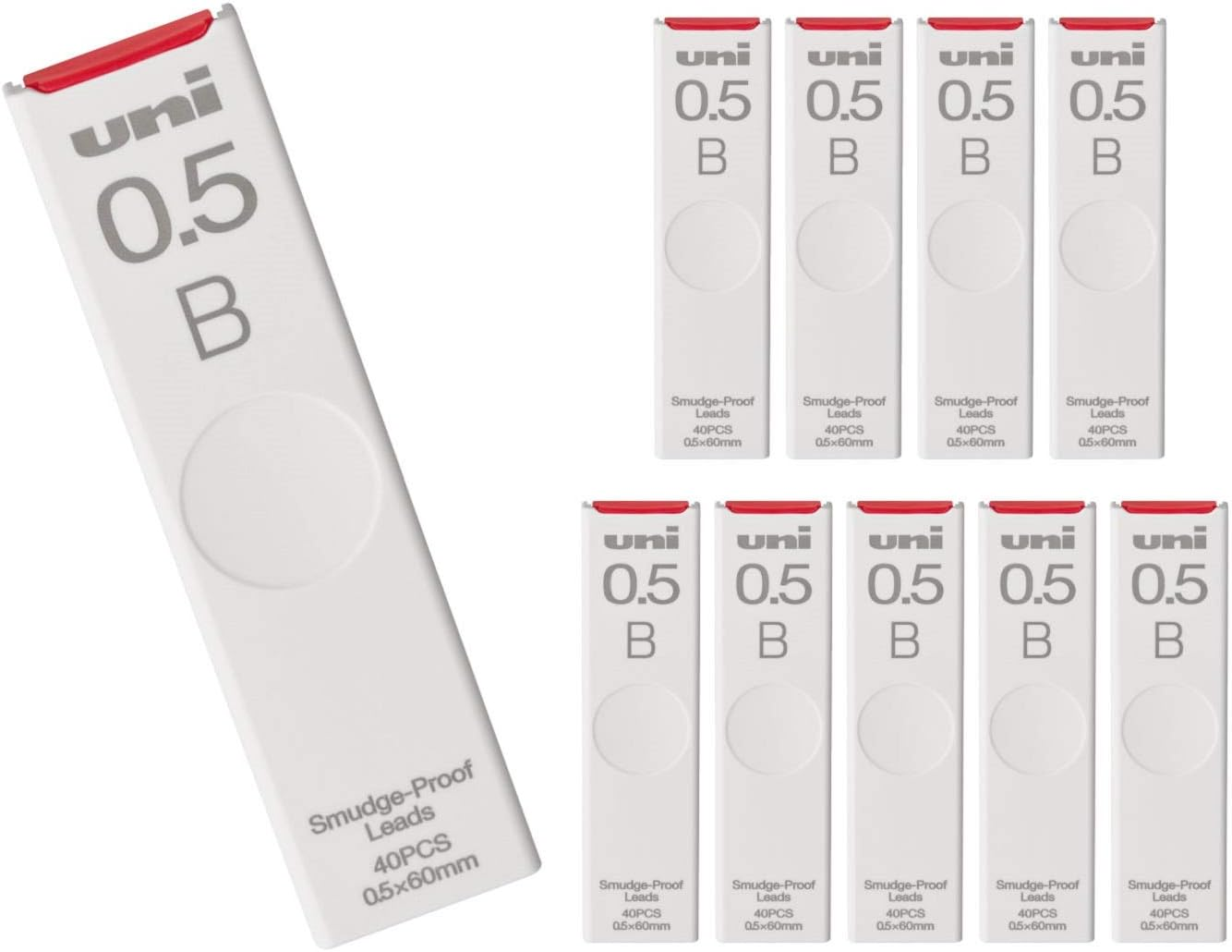 Mitsubishi Pencil Pencil Lead Uni Uni 0.5 HB 3Pcs ULS05403PHB Black image number 4