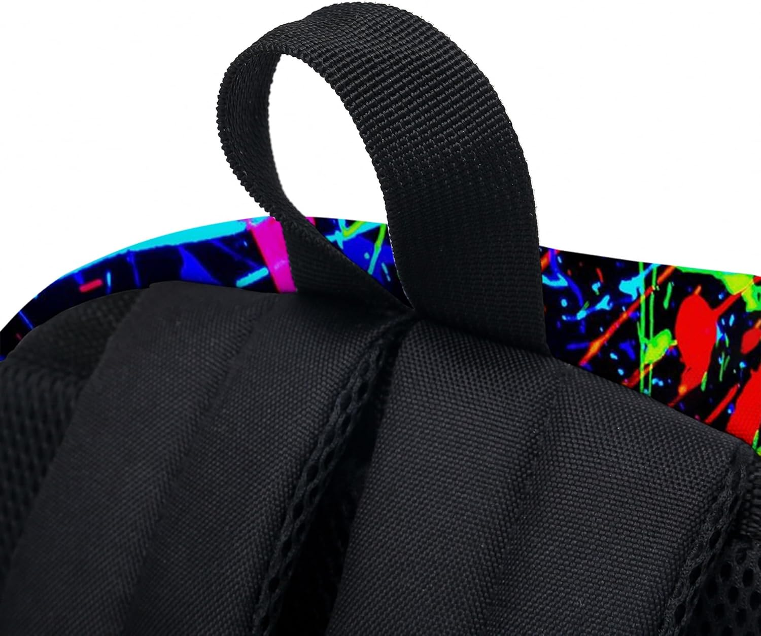 2Pcs Anime Game Rainbow Backpack with Friends Keychain,16In 3D Printed Cartoon Laptop Bag Casual Daypack Travel Backpacks. - A image number 4