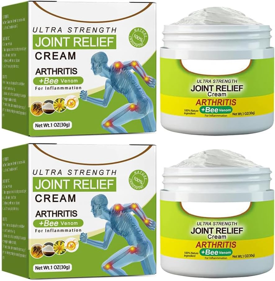 Beevana Bee Venom Joint and Bone Therapy Cream, Beevana Ultra Strength Pain Relief Cream, Bee Venom Therapy Cream, Natural Joint & Bone Therapy Cream, Bee Venom Joint Bone Therapy Cream (4Pcs)