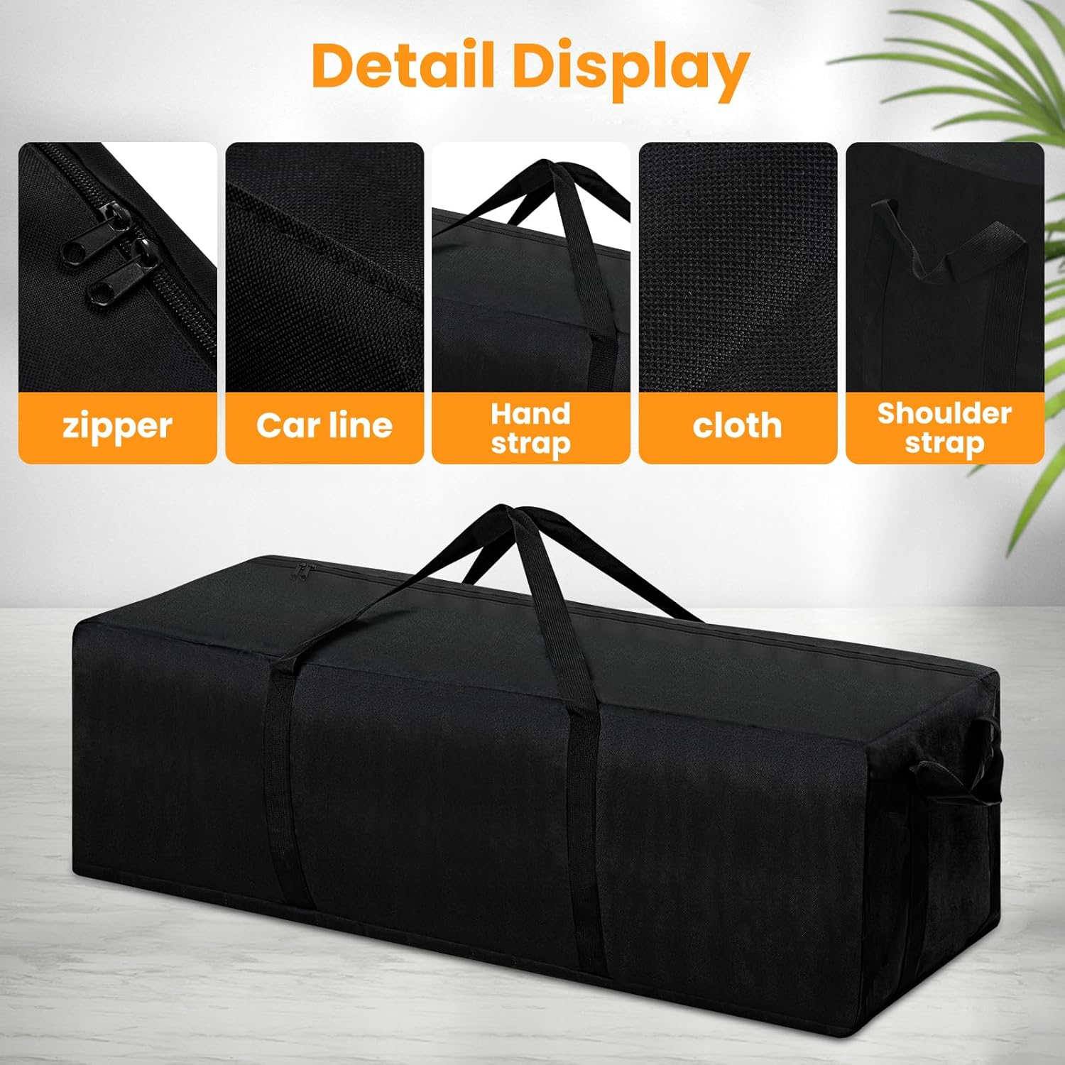 Portable Stove Carry Case | 43Inch Heavy Duty Waterproof Storage Bag for Outdoor Grill & Camping | Double Zippers Storage Pouch