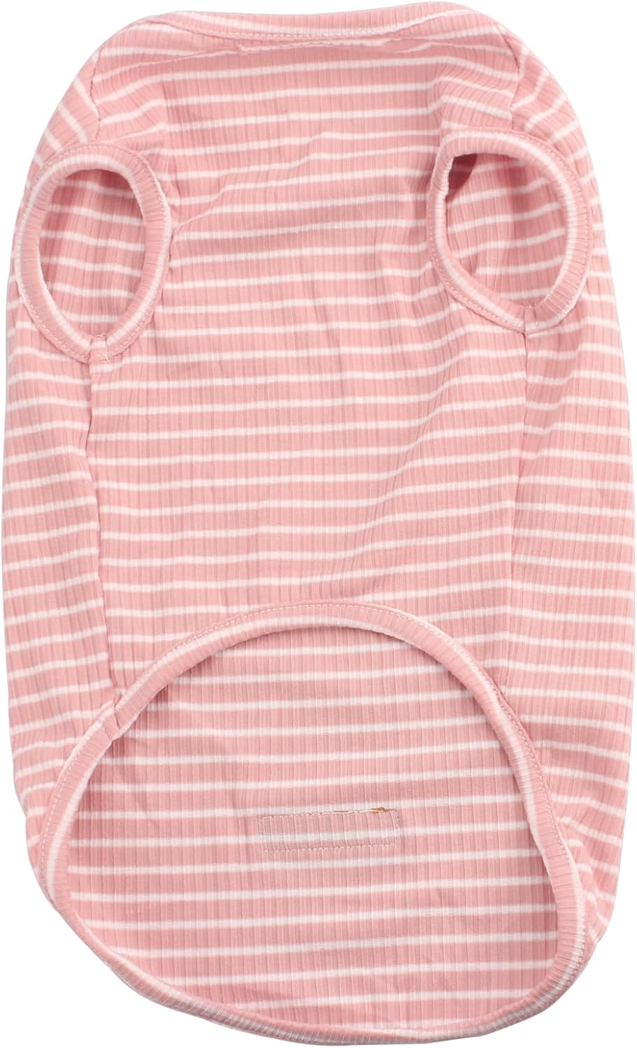 Dog Shirts, 2 PCS Pet Cat Clothes for Puppy, Small Dogs Cats Vest Spring Summer Cool Sweat Shirt Striped Cute Light Clothing Stretchy Soft Breathable Pets Apparel (Pink & Green, L) image number 3