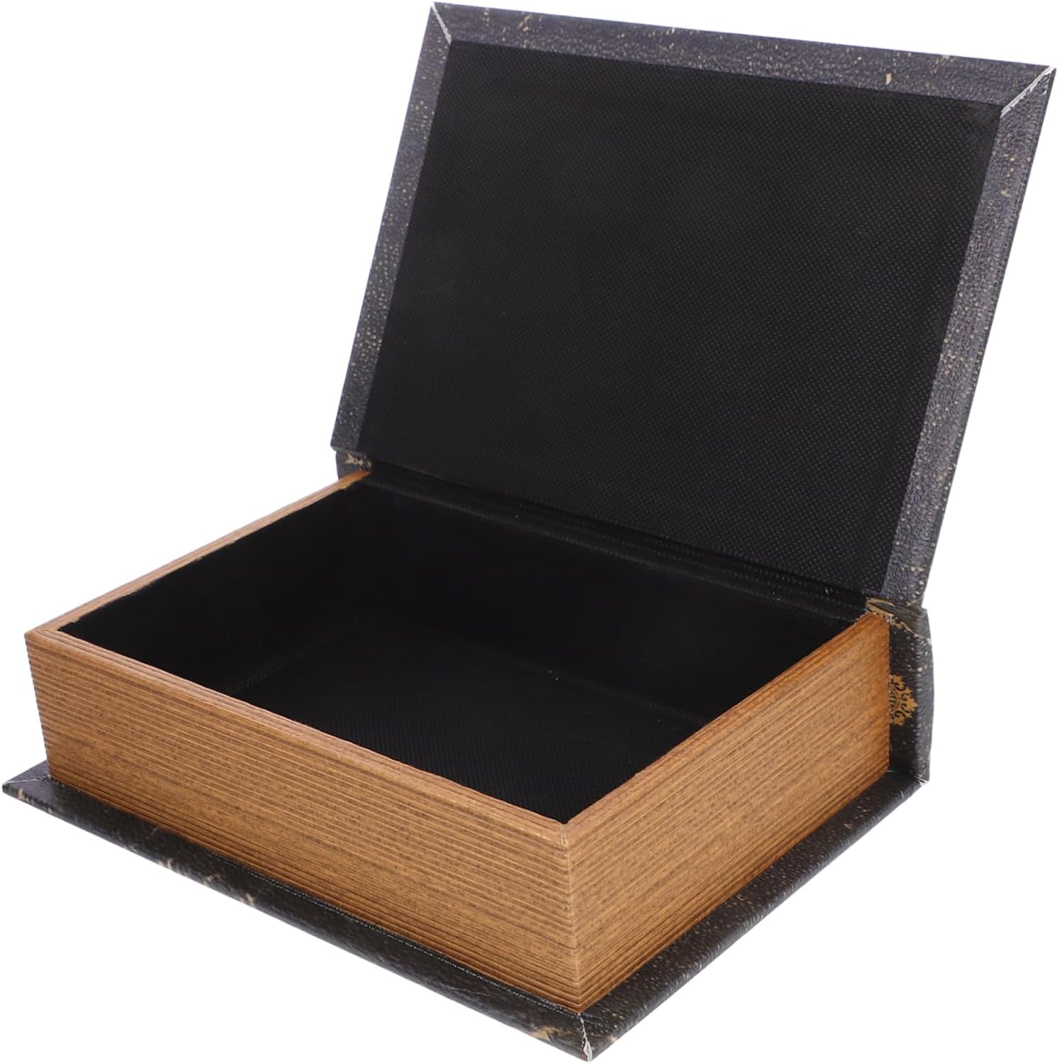 Zerodeko Vintage Imitation Book Decorations Faux Book Box for Storage Decorative Box for Decoration Wooden Shaped Storage for Home Office Display image number 3