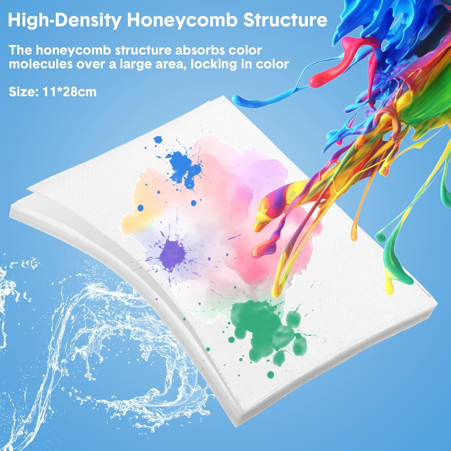 200 Pcs Count Color Absorber Laundry Sheets Color Dye Guard Sheets for Laundry Prevent Color Runs or Bleeds Fragrance Free Color Trapping Sheets for Home Apartment image number 5