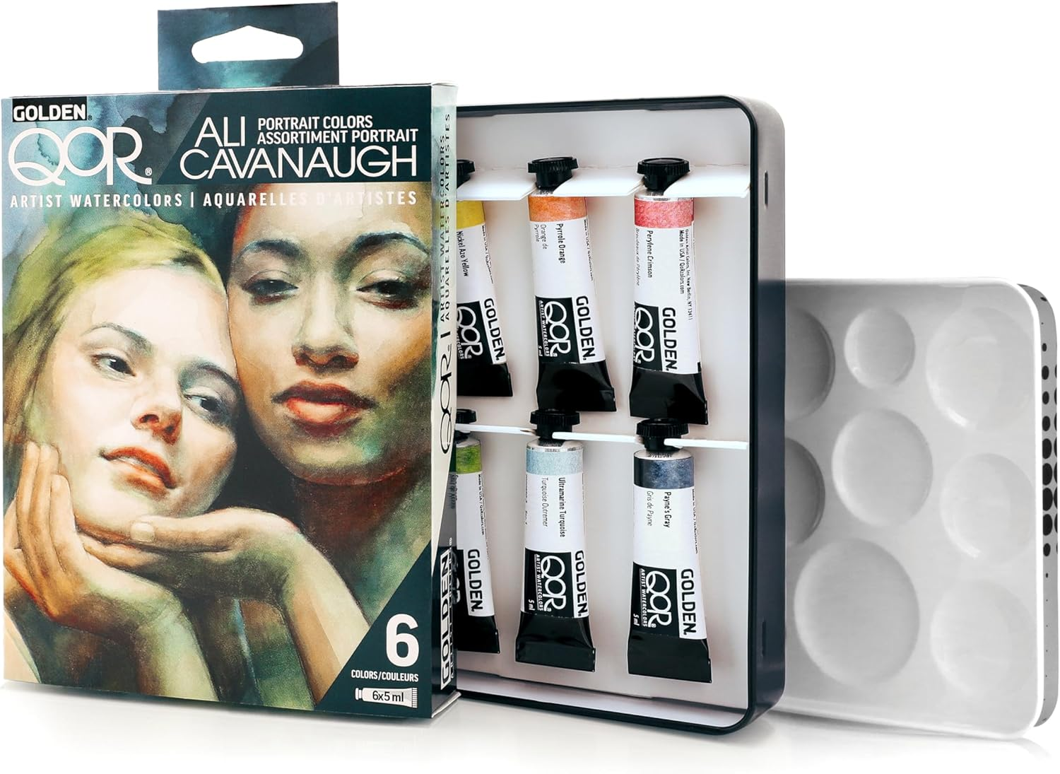 Qor Ali Cavanaugh Portrait Colors Set - 6 Colors (5 Ml Tubes) image number 2