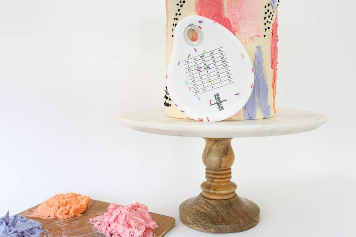 Sprinks Silicone Bowl Scraper | Heat-Resistant Premium Food-Grade Silicone | Non-Stick Surface | Dishwasher Safe Stain-Resistant | Curved Edge with Measurement Conversion image number 6