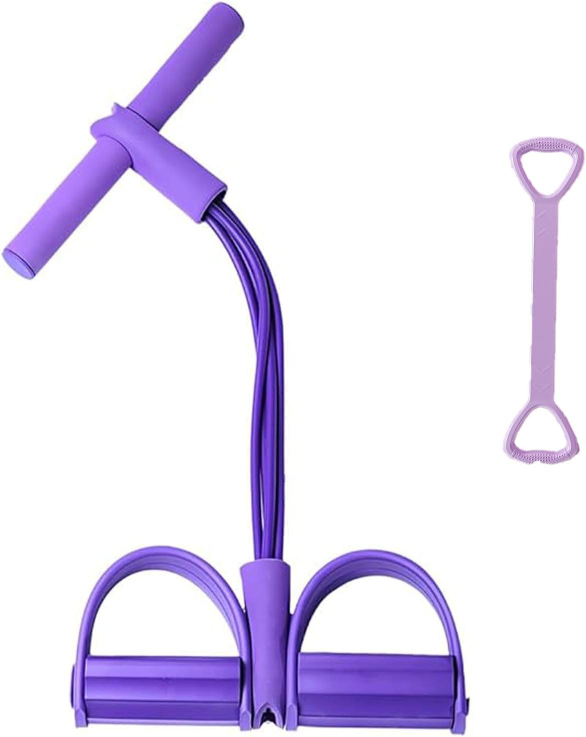 Multifunctional Tension Cor, Multi-Fonction Tension Rope 4/6/8 Tubes Resistance Bands with Handles, Stirrup Puller for Exercise for Women, Foot Pedal Resistance Band for Men Women