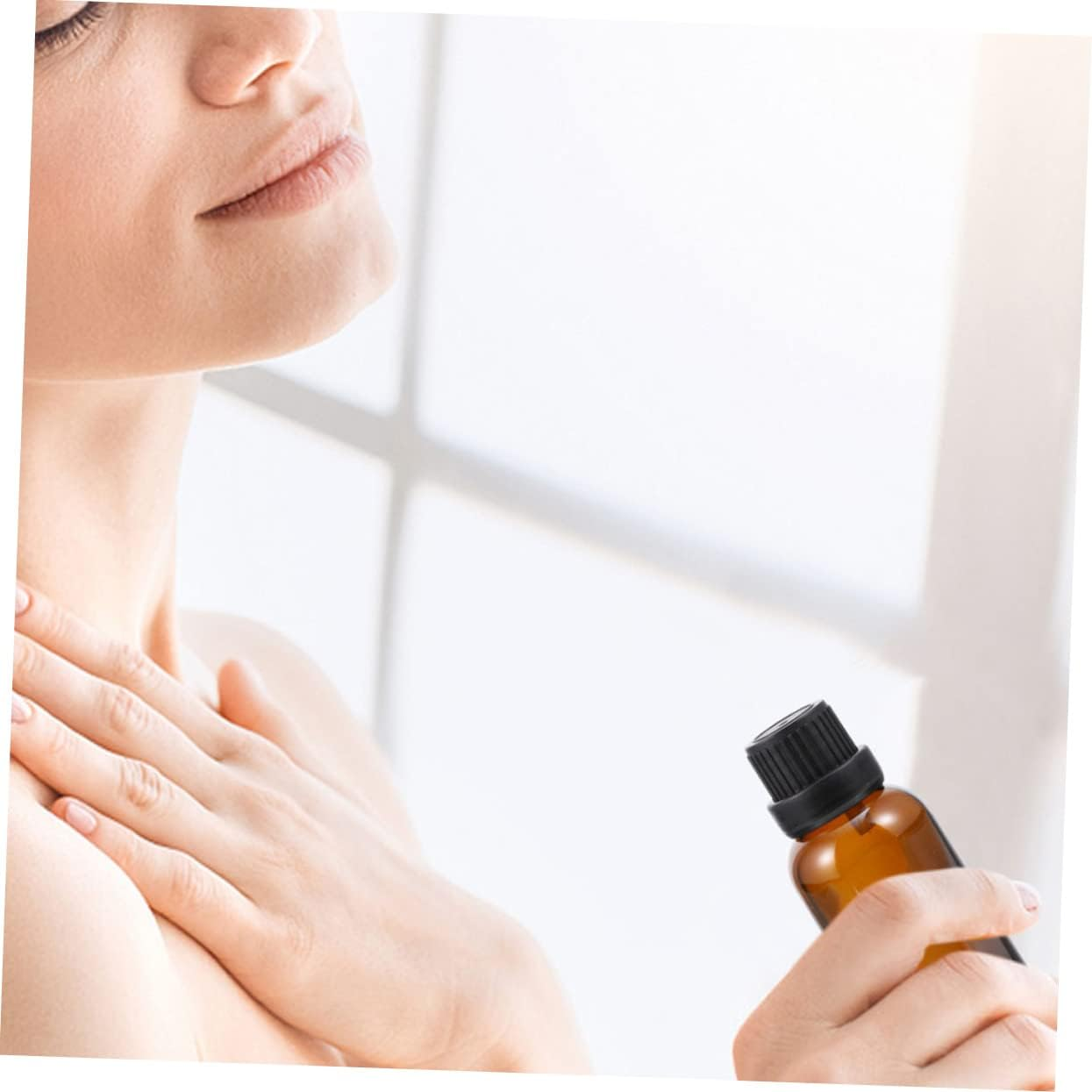 Beavorty 10Pcs Essential Oil Glass Bottles Perfume Container for Aromatherapy Massage Oils Cosmetics View for Easy Filling and Tracking image number 6