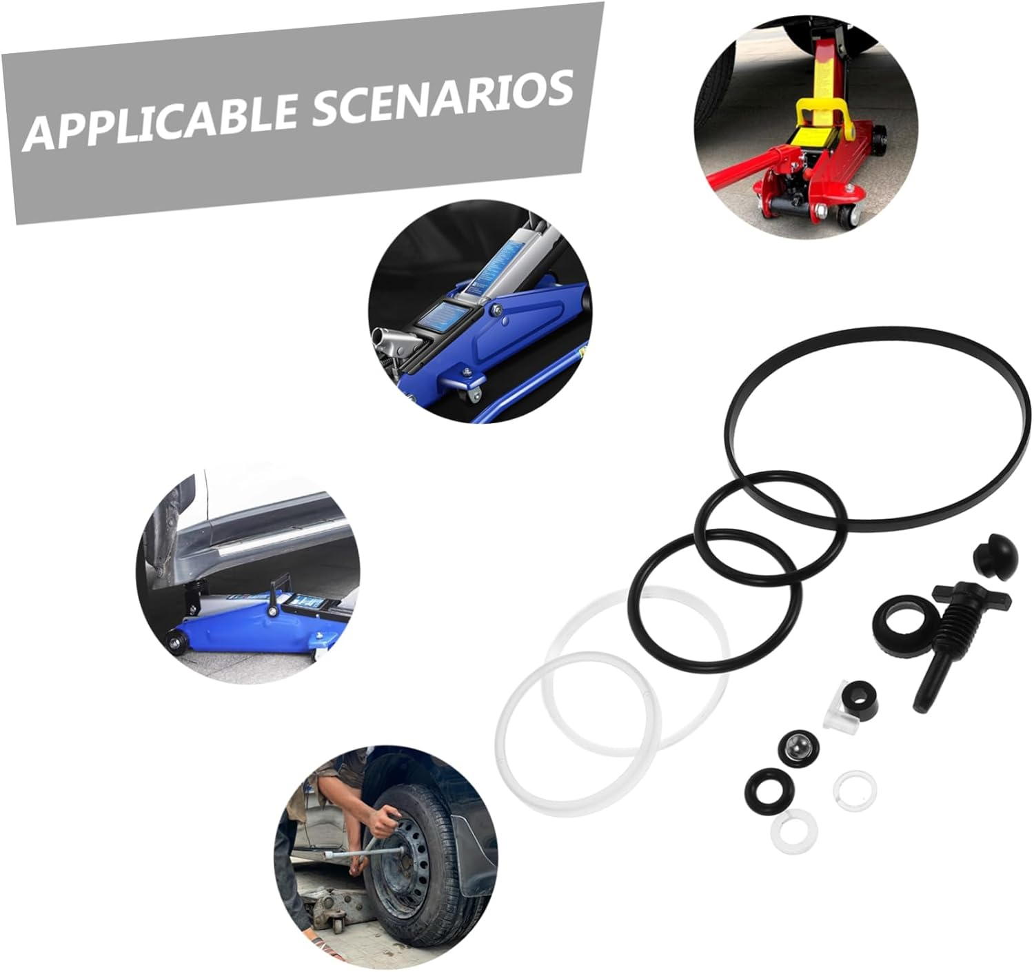 SEWOART 17Pcs Automotive Jack Repair Kit Replacement Fuel System Equipment High Lift Jack Accessory Floor Parts image number 6