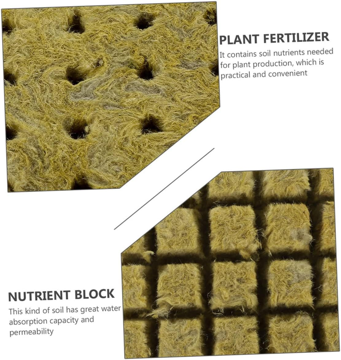BUTIFULSIC Hydroponic Cultivation Nursery Blocks Soilless Planting Soil Blocks for Hydroponics Gardening Supplies 50Pcs 25X25X40Mm Starter Plugs for Cuttings and Seedlings image number 6