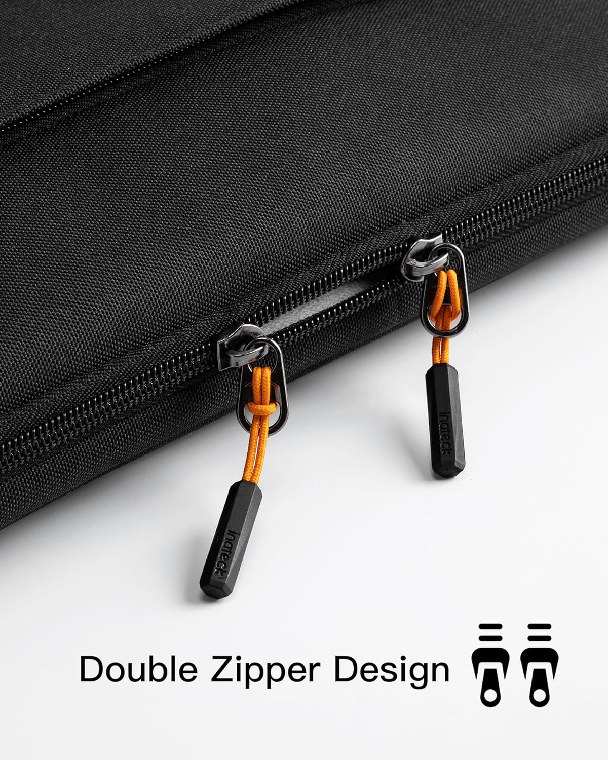 Inateck Shockproof Water-Resistant Laptop Bag with Accessory Bag, Compatible with 13-Inch Macbook Air/Pro M4 M3 M2 M1 2016-2025, 13-Inch Ipad Pro/Air M4 M2 2024, Black image number 5