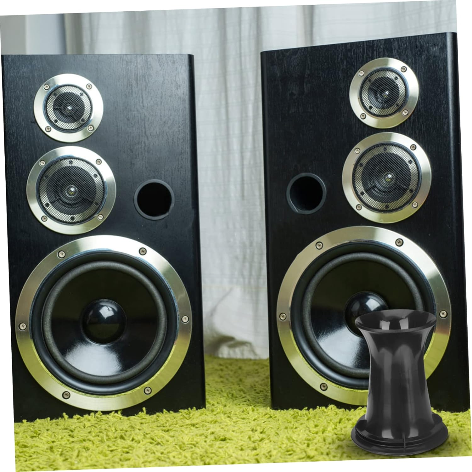 LIFKICH 8Pcs Speaker Port Tubes Air Ports for Home Car Speakers Sound Tube Spikes Pads