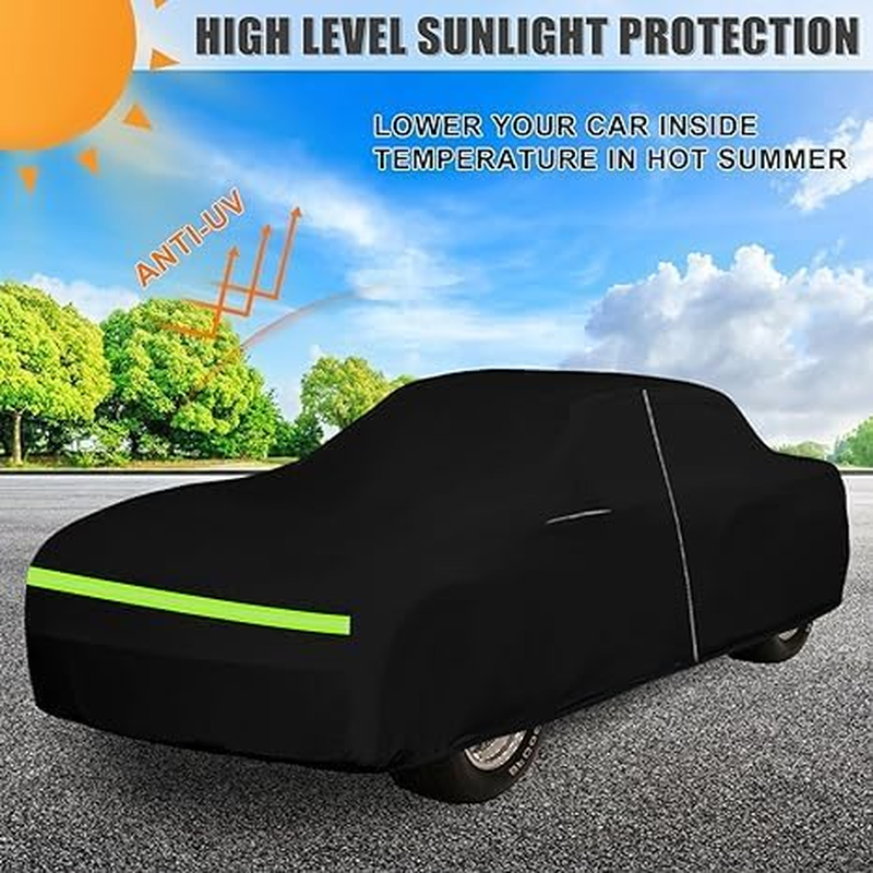 Waterproof Car Cover Compatible with 1962-1967 AC Shelby Cobra 289 427 Accessories, 210T All Weather Car Covers with Zipper&Lock for Car Dust Snow Rain Hail Protection image number 3