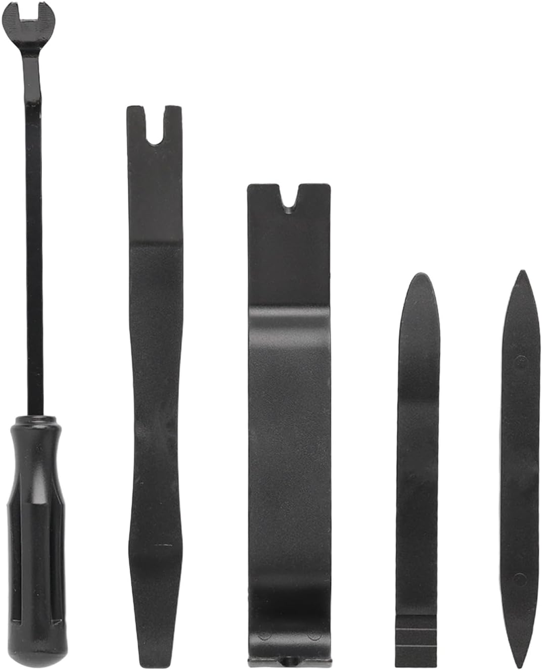 Kaoruo 5 Pack Car Trim Removal Tool Kit Tools,Car Panel Door Window Tools Kit,Fastener Removal Interior Trim Tools, Push Pin Puller Body Repair Tools, Black image number 4