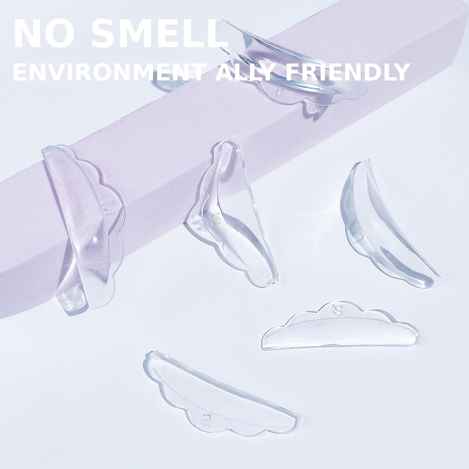 Libeauty Lash Lift Pads, 6 Pcs Self-Adhesive Shields for Lash Perm Kit Reusable Soft Eyelash Lifting Rod Makeup Beauty Tool