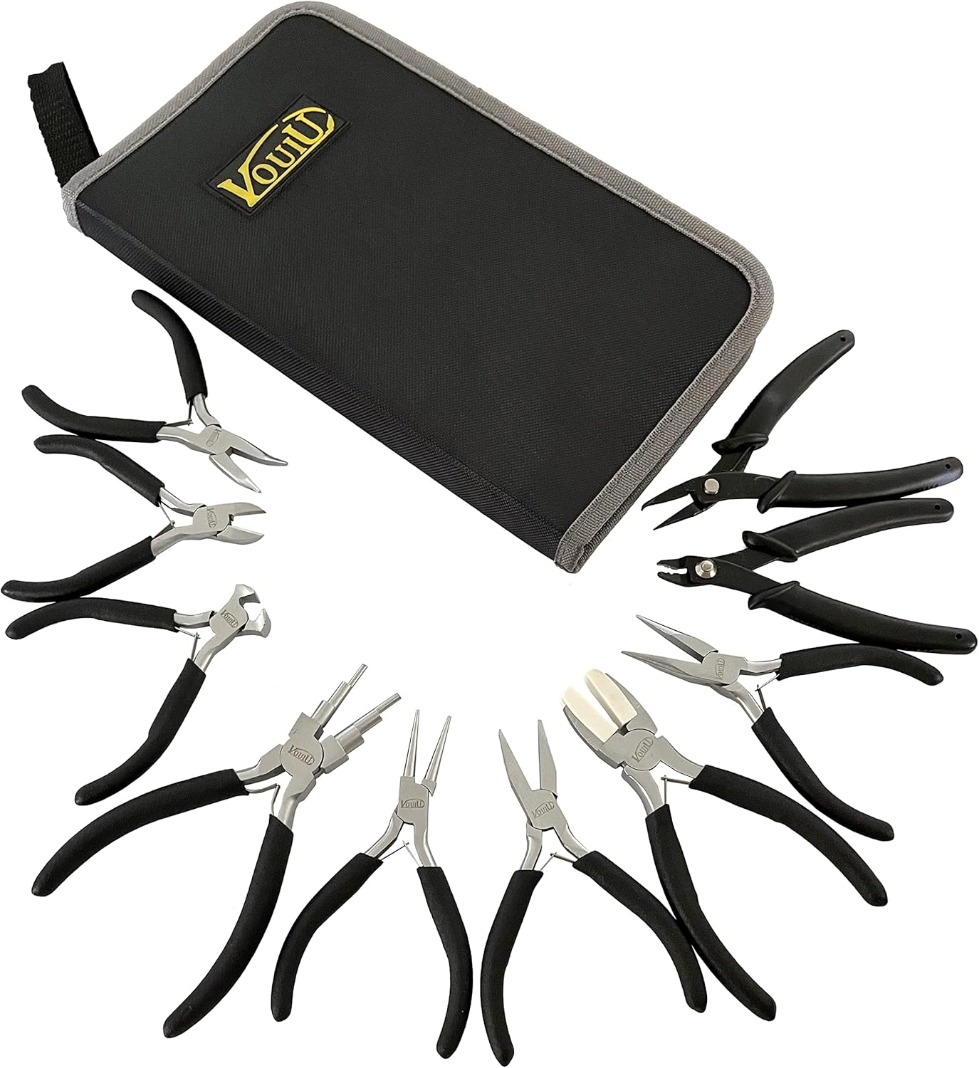 Vouiu 10-Piece Jewelry Pliers Set Jewelry Making Tools image number 2