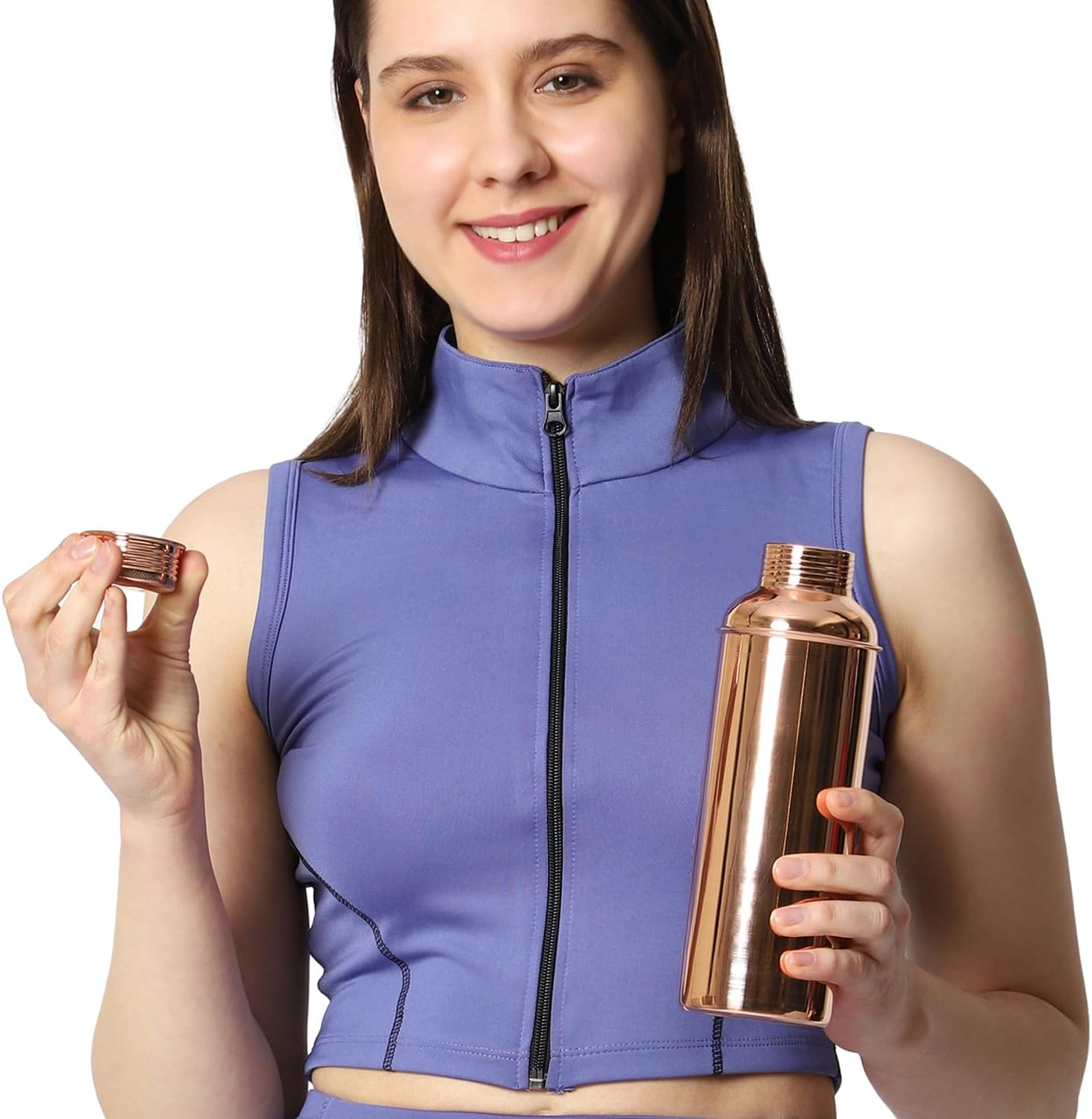 Healthgoodsau - Pure Copper Bottle for Reaping Ayurveda Benefits | Copper Fanta Bottle for Storing Water
