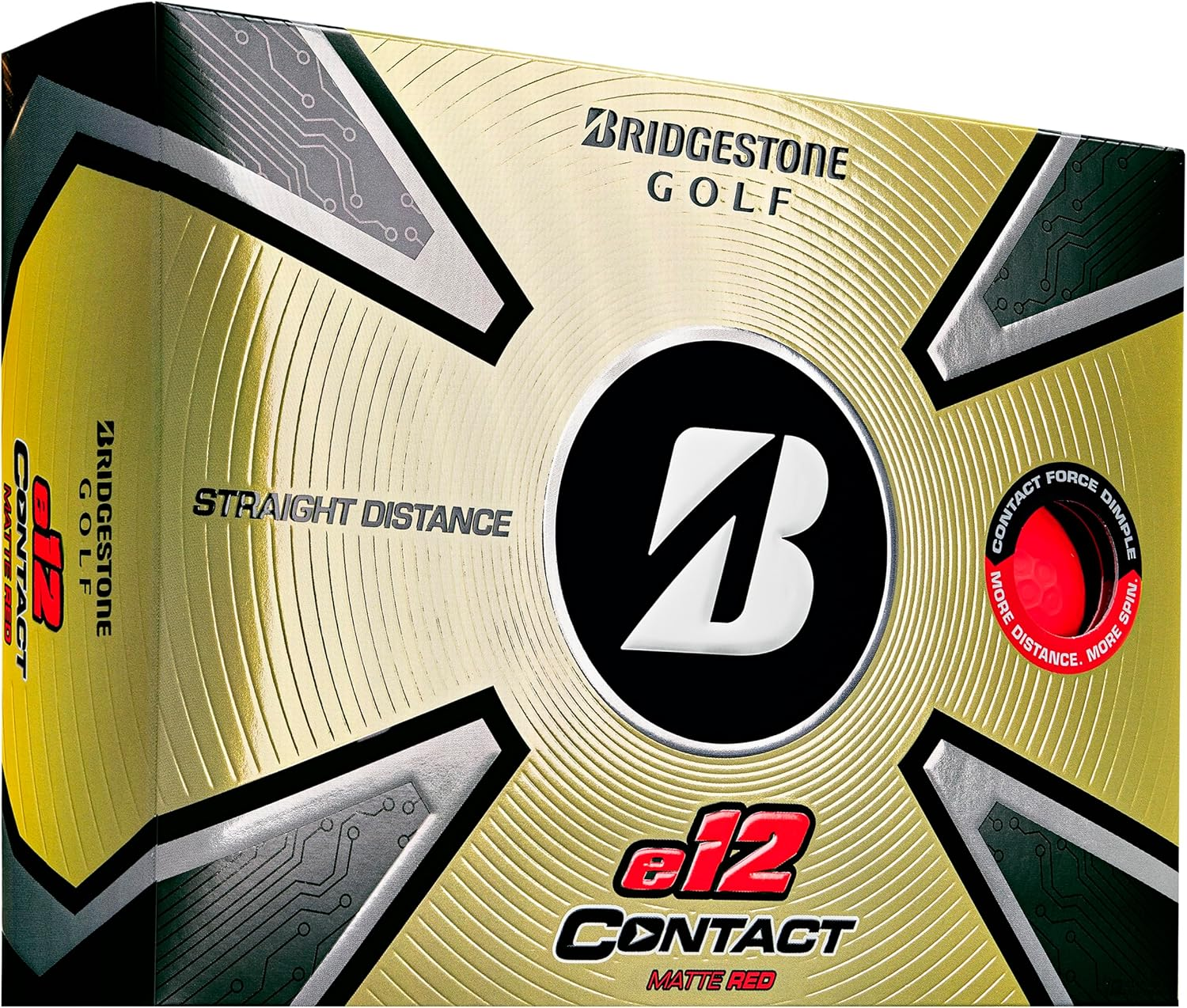 2023 Bridgestone Golf E12 Contact Golf Balls, White