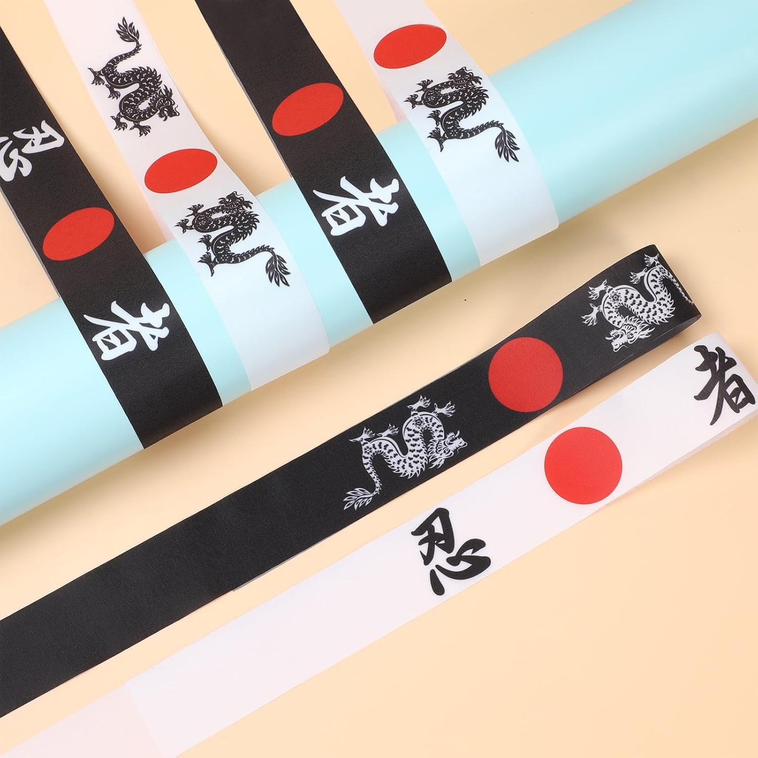 24Pcs Headbands: Japanese Sushi Chef Bandana Headwear for Karate Sports, Kitchen Cooking, Costume Party Favors for Kids, Boys, Girls, Adults image number 5