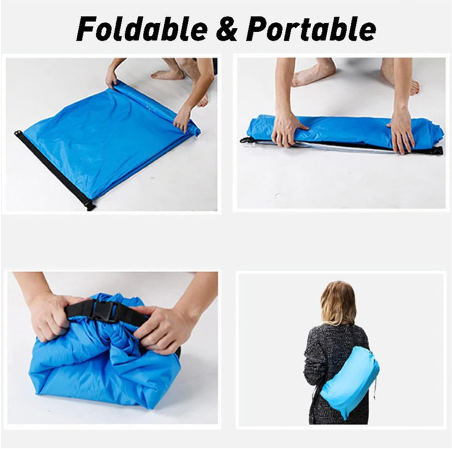 Yotsuba Air Lounger, Fast Inflatable Air Sofa & Sleeping Bed, Portable Camping Accessory for Indoor & Outdoor