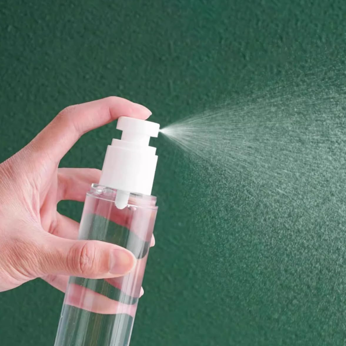 Kkrrammii 2 Pcs 1.7Oz 50Ml Small Spray Bottle Travel Size Mini Continuous Spray Bottle Airless Pump Refillable Leak Proof Cosmetic Mist Bottle for Perfume Toner Hair Facial Moisturizing image number 2